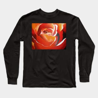 Orange Rose Long Sleeve T-Shirt